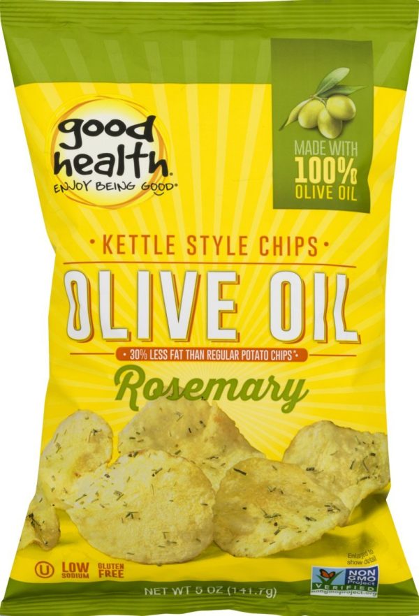 Good Health Olive Oil Rosemary Kettle Chips 5oz 12ct